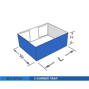 4 Corner Tray BoxDesign and Printing Service