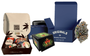 Custom Cannabis Boxes with logo for wholesale cannabis brands