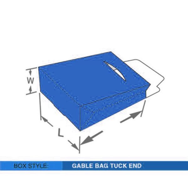 Custom Gable Bag Tuck End Boxes