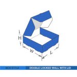 Custom Printed Double Locked Wall With Lid Packaging