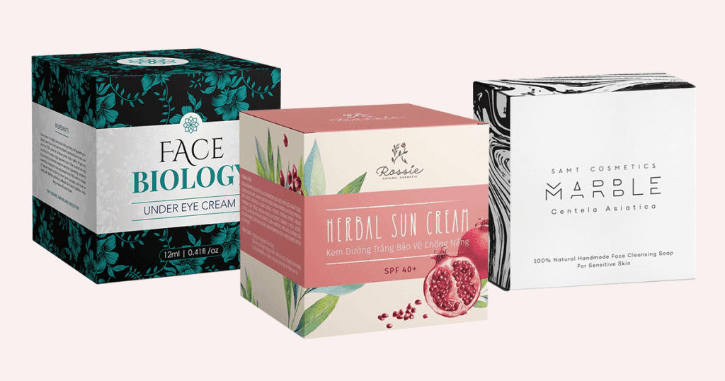 Custom-Printed Cream Boxes by Packagings Box