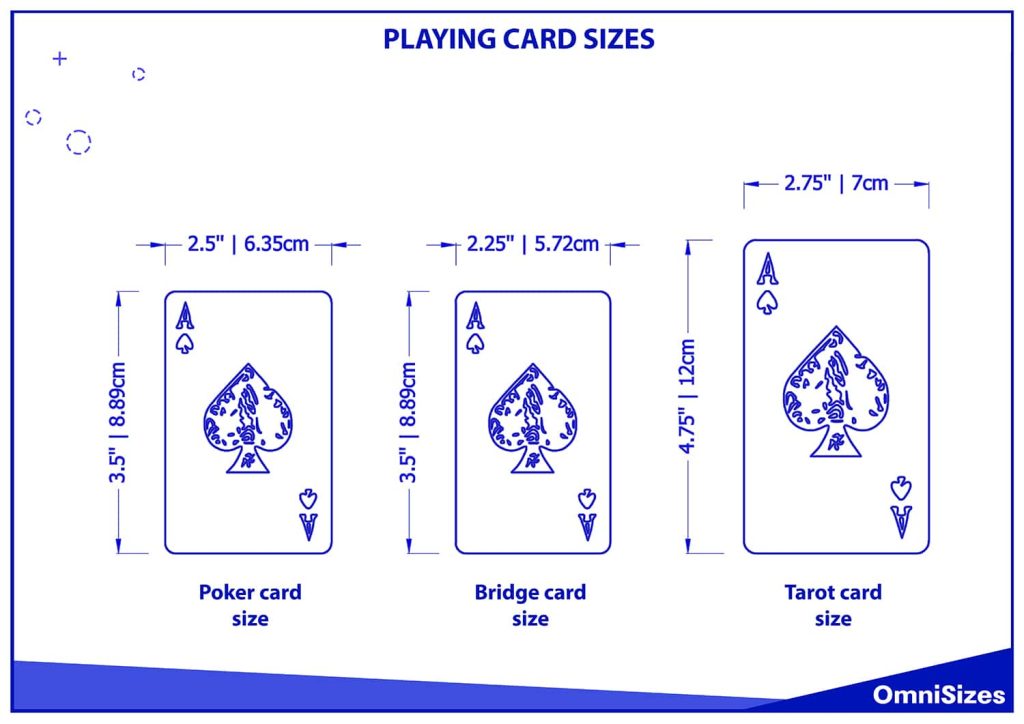 playing card dimensions