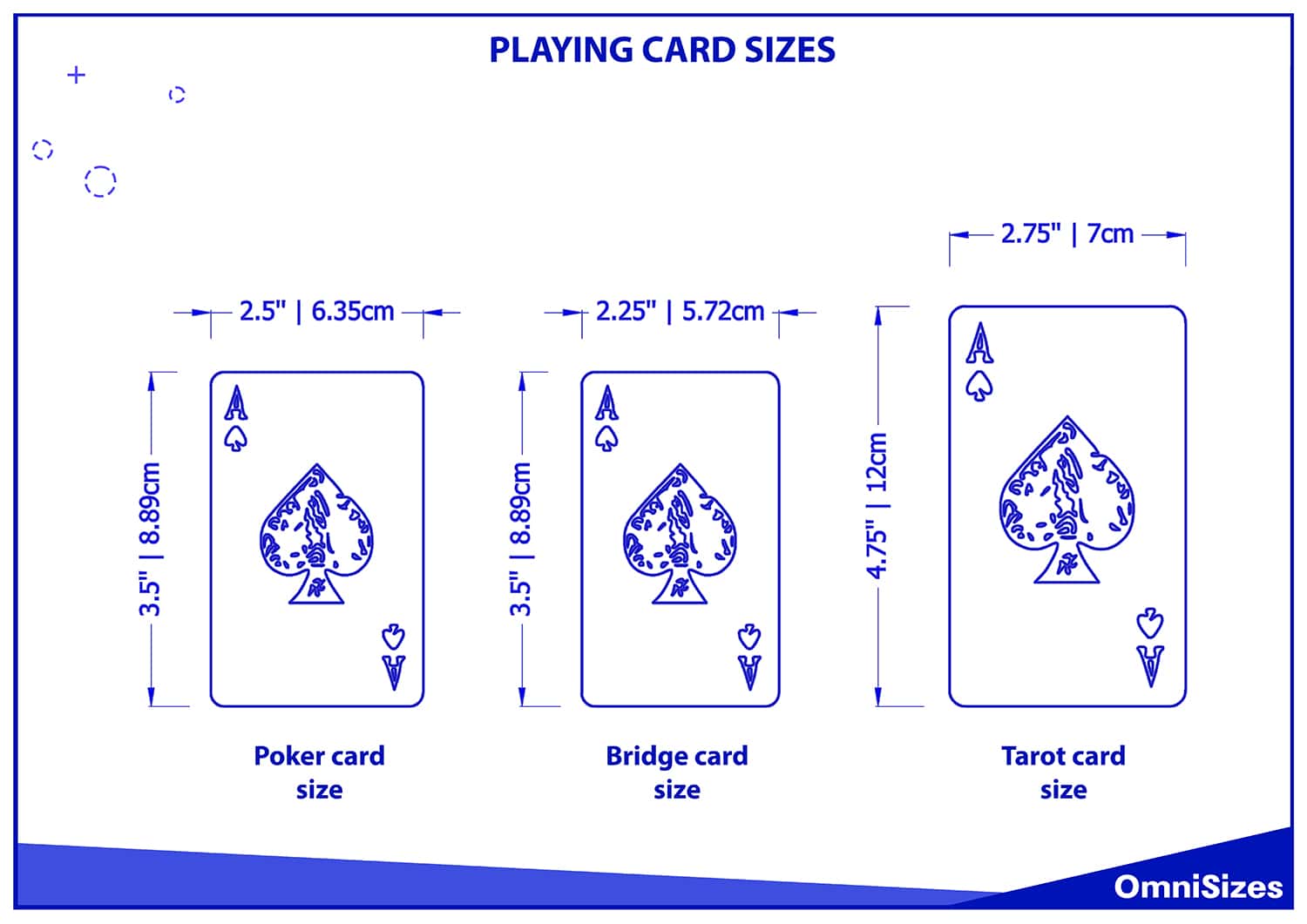 playing card dimensions