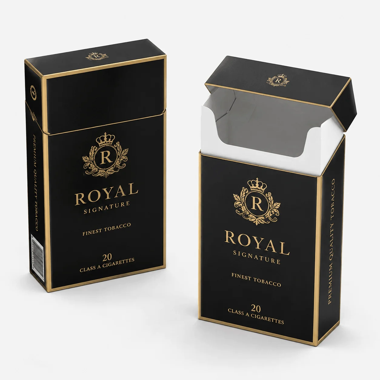 Custom Empty Paper Flip Top Cigarette Boxes (1) Custom Empty Paper Flip Top Cigarette Boxes